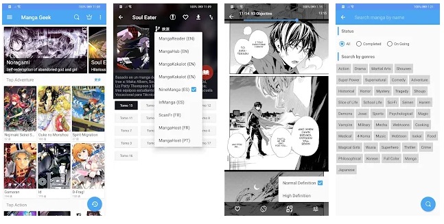 Manga geek app