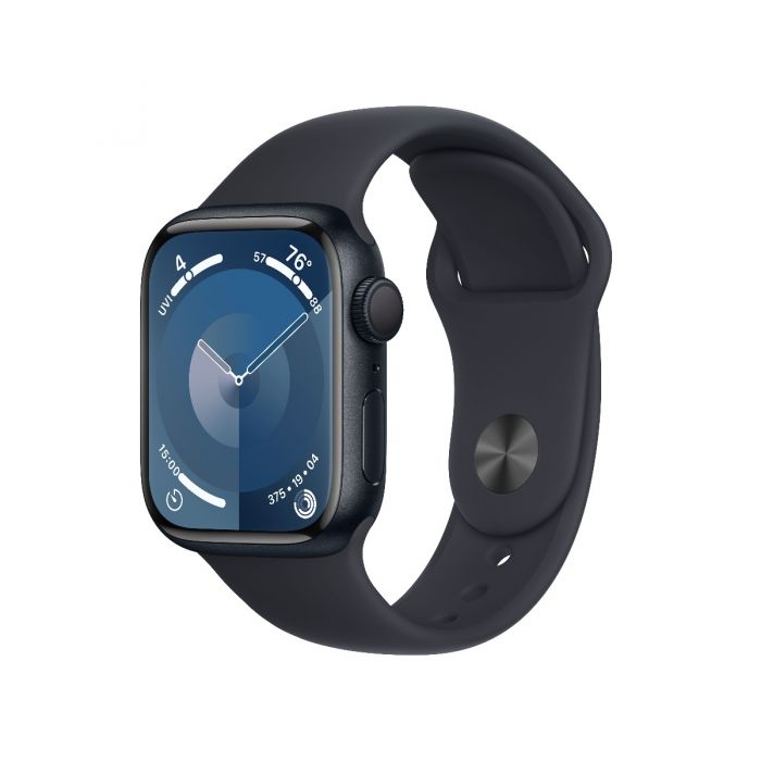 Apple Watch Series 9 41mm Aluminium Midnight Smartwatch with Midnight Sport Band M/L